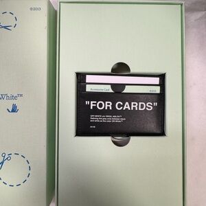Off-White Iconic “FOR CARDS” Black Card Holder
